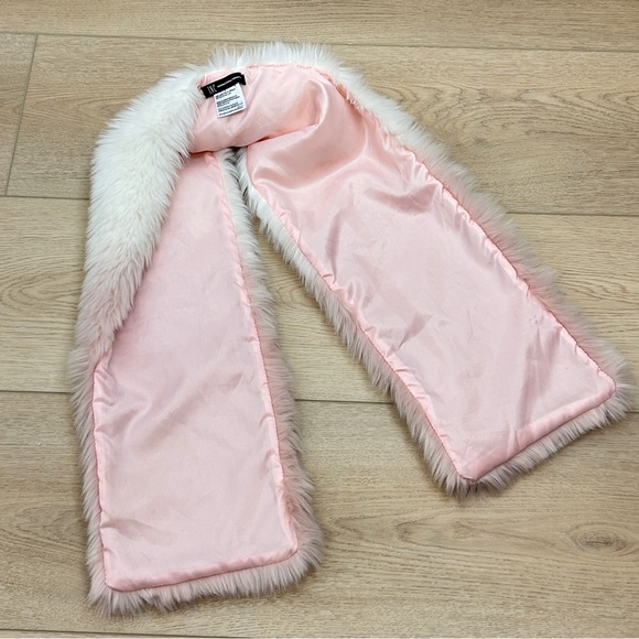 Inc International Concepts faux fur scarf - white and pink ombre - Picture 5 of 8